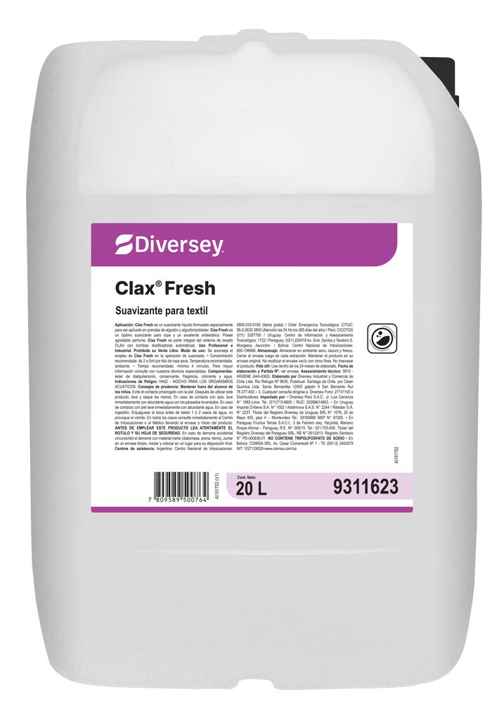 CLAX FRESH 20L - Suavizante para textil